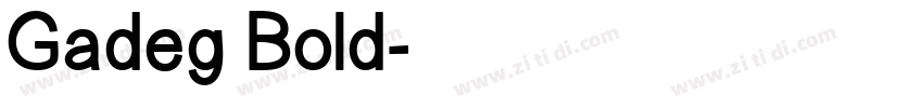 Gadeg Bold字体转换
